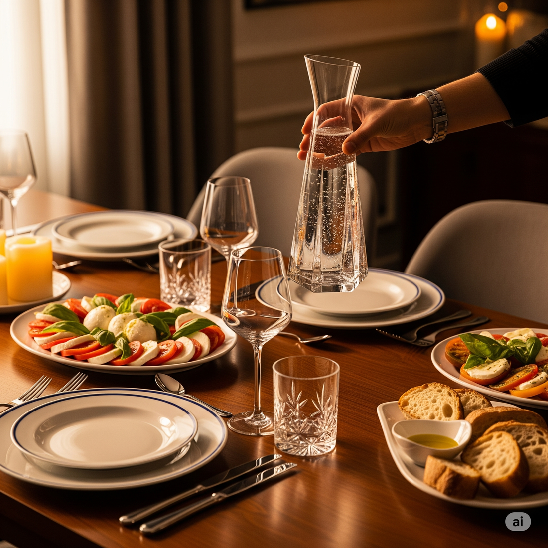 From aperitivo to main course: the art of hosting with perfect water